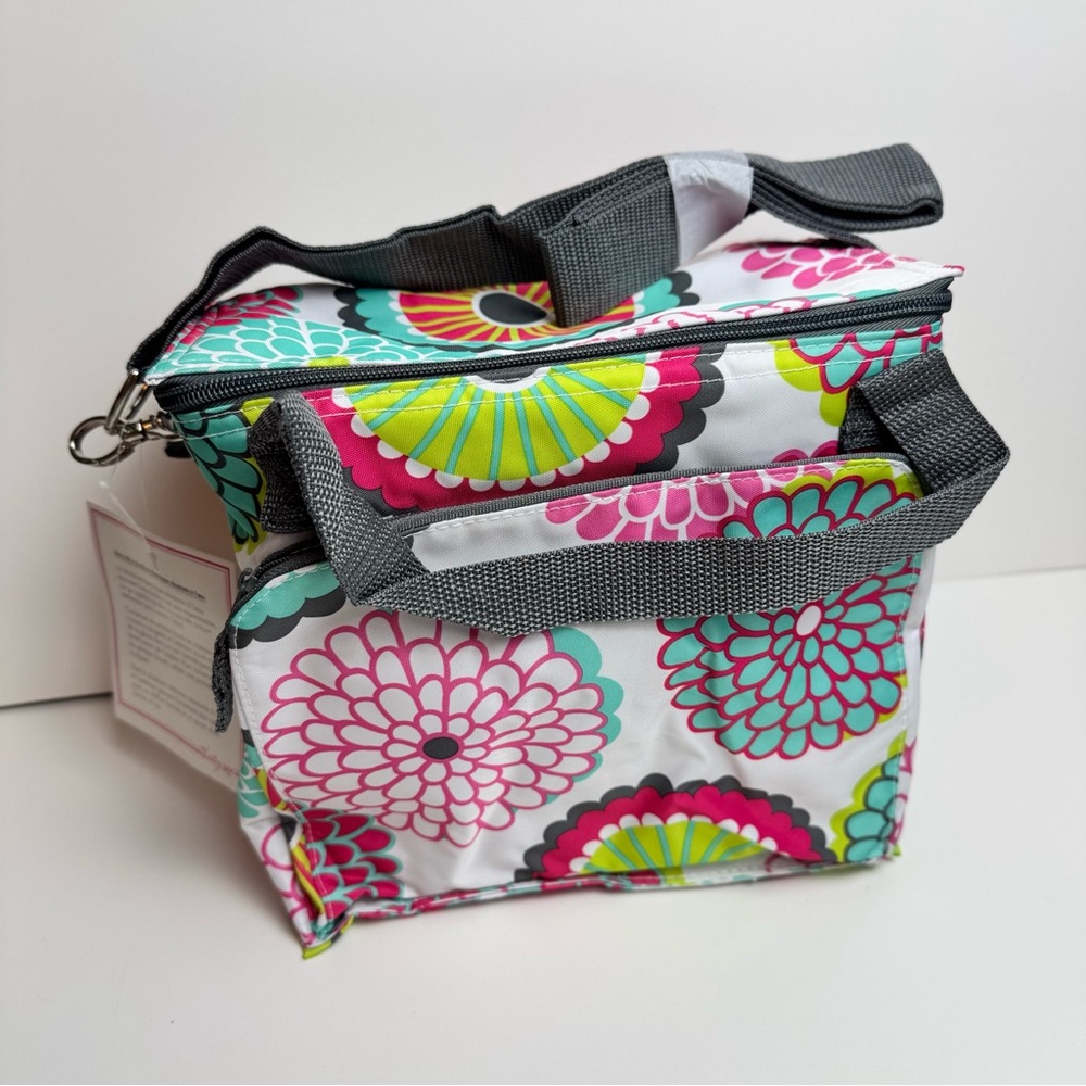 NEW Thirty-One Floral Print Thermal Tote - Around the Clock Lunch Bag Gift